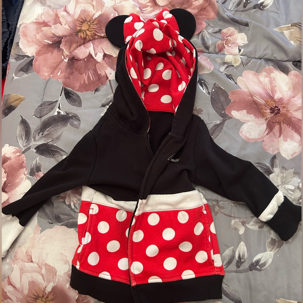 Disney Minnie Mouse Red and Black Polka Dot Jacket